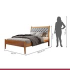 Conjunto 2 Cama Solteiro Vivare Amêndoa Mel/cinza Claro
