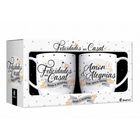 Conjunto 2 Canecas Porcelana Urban Amor E Alegria 360ml Prese