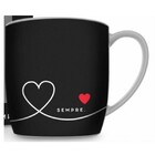 Conjunto 2 Canecas Porcelana Urban Te Amo Sempre 360ml Presen