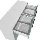 Conjunto 2 Cômodas 5 Gavetas 60cm Violeta Espresso Móveis Bra