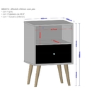 Conjunto 2 Criados Bruxelas Off White