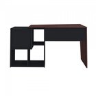 Conjunto 2 Escrivaninha Em L Ou Reta Urban 4 Nichos 110cm Ipê