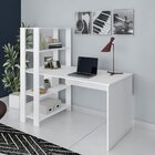 Conjunto 2 Escrivaninhas Com Estante Match 4 Prateleiras 120c