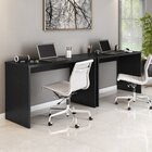 Conjunto 2 Escrivaninhas Gávea Office 127cm Preto Preto