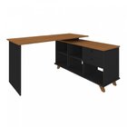 Conjunto 2 Escrivaninhas Gold Freijó/preto