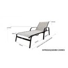 Conjunto 2 Espreguiçadeira Alumínio Reclinável Cannes Café