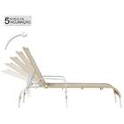 Conjunto 2 Espreguiçadeira Em Aluminio Catar E Mesa De Centro