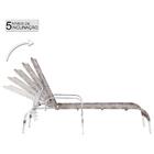 Conjunto 2 Espreguiçadeira Em Aluminio Catar E Mesa De Centro