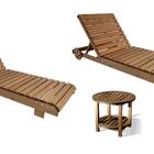 Conjunto 2 Espreguiçadeiras  E Mesa Long Rio Ref. 0102m Vival