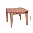 Conjunto 2 Espreguiçadeiras E Mesa De Centro Roma Madeira