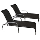 Conjunto 2 Espreguiçadeiras Esteira Em Alumínio Havaí Para Ár