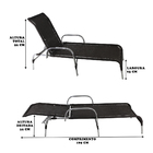 Conjunto 2 Espreguiçadeiras Esteira Em Alumínio Tabaco Área D