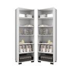 Conjunto 2 Estantes Anastasia Branco Trama