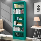 Conjunto 2 Estantes Livreiro Birmingham Turquesa