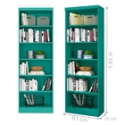 Conjunto 2 Estantes Livreiro Birmingham Turquesa