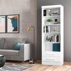 Conjunto 2 Estantes Livreiro Kenner Branco