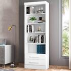 Conjunto 2 Estantes Livreiro Kenner Branco