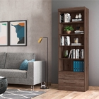 Conjunto 2 Estantes Livreiro Kenner Ébano Rústico