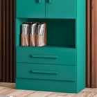 Conjunto 2 Estantes Livreiro Prairie Turquesa