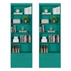 Conjunto 2 Estantes Livreiro Prairie Turquesa