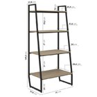 Conjunto 2 Estantes Médias 4 Prateleiras Estilo Industrial Co