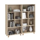 Conjunto 2 Estantes Multiuso 2 Portas E Nichos  Aveiro/verde