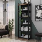 Conjunto 2 Estantes Para Livros 4 Prateleiras Wood Genialflex