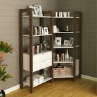 Conjunto 2 Estantes Para Livros Biblioteca De Canto E Linear