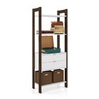 Conjunto 2 Estantes Para Livros Biblioteca De Canto E Linear