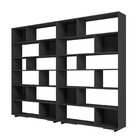 Conjunto 2 Estantes Para Livros Euforia Yescasa Preto