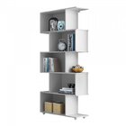 Conjunto 2 Estantes Verticais Com 5 Nichos 100% Mdf Branco