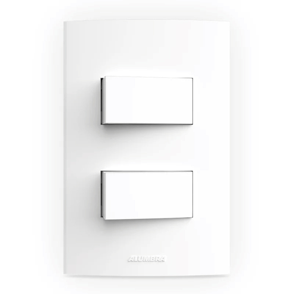 Conjunto 2 Int Paralelo 10a 250v  4x2 Branco Inovapro - Alumb