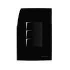 Conjunto 2 Interruptor Paralelo + 1 Simples 4x2 Preto Ebony C