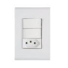 Conjunto 2 Interruptor Paralelo + Tomada 2p+t 10a 4x2 Tramont