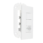 Conjunto 2 Interruptores Simples + Tomada 2P+T 10A 250V Lunare Schneider