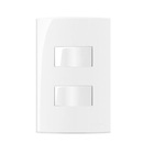 Conjunto 2 Interruptor Tecla Paralelo Separado 4x2 Sleek Marg