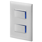 Conjunto 2 Interruptores Paralelos - Cinza - Pial Plus + / Pp