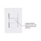 Conjunto 2 Interruptores Simples 4x2 com Suporte Branco Fosco Madrid Lexman