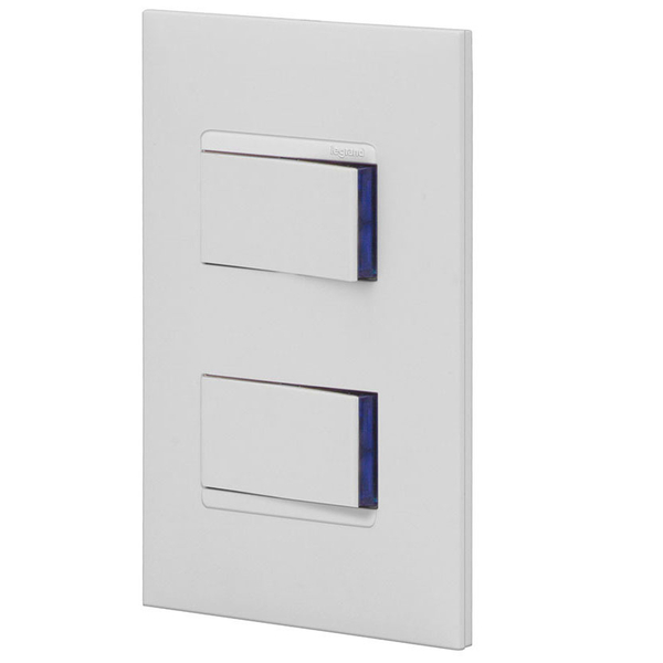 Conjunto 2 Interruptores Simples - Branco - Pial Plus +