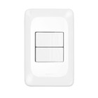 Conjunto 2 Interruptores Simples Branco Pial Pop Legrand