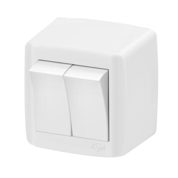 Conjunto 2 Interruptores Simples - Ilumi Slim Box - Isb006