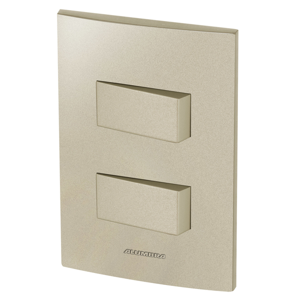 Conjunto 2 Interruptores Simples - Inova Champanhe - Acp07