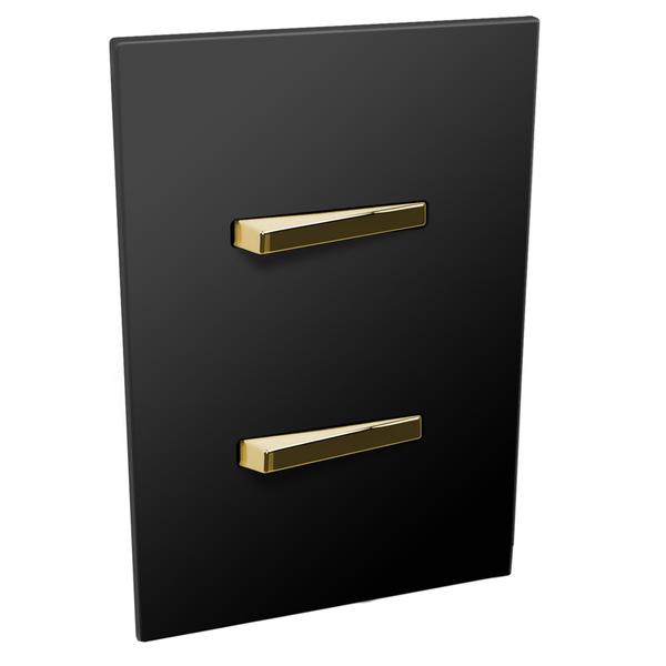 Conjunto 2 Interruptores Simples - Jnx Legacy R - Preto Fosco