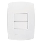 Conjunto 2 Interruptores Simples - Radial Pérola Branca