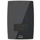 Conjunto 2 Interruptores Touch Wi-fi + 1 Tomada 20a - Diamond