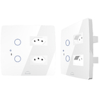 Conjunto 2 Interruptores Touch Wi-fi + 2 Tomadas 20a - Diamon