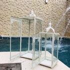 Conjunto 2 Lanternas Marroquinas Brancas 54x18cm