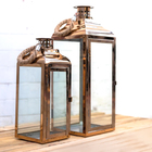 Conjunto 2 Lanternas Marroquinas Cobre C/ Alça De Corda