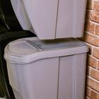 Conjunto 2 Lixeiras Empilháveis 20 L E 34 L Cinza Plasútil