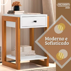 Conjunto 2 Mesa De Cabeceira Retrô Moderno Varias Cores Top B